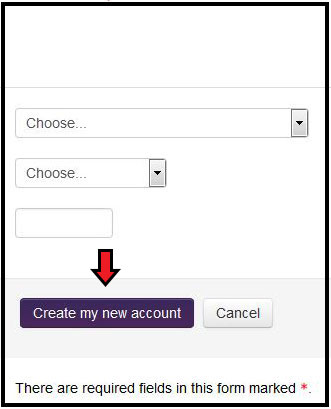 Create a new account button image